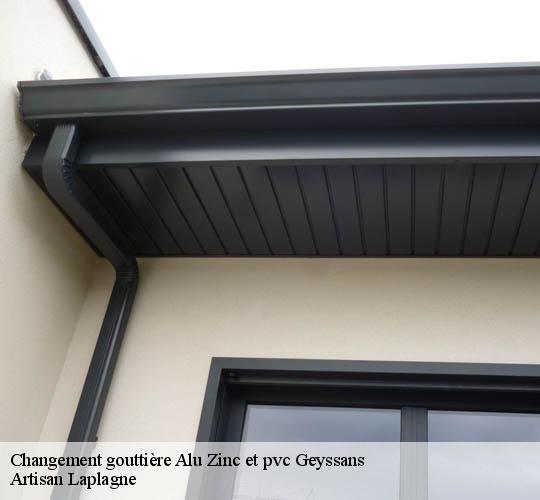 Changement gouttière Alu Zinc et pvc geyssans-26750 Artisan Laplagne