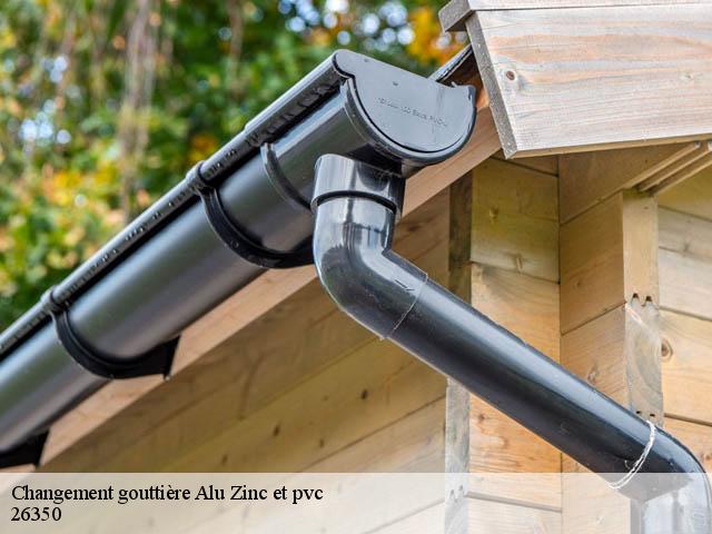 Changement gouttière Alu Zinc et pvc  montrigaud-26350 Artisan Laplagne