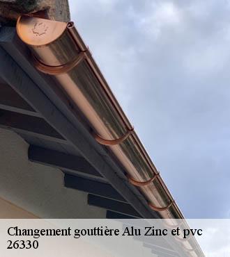 Changement gouttière Alu Zinc et pvc  saint-avit-26330 Artisan Laplagne