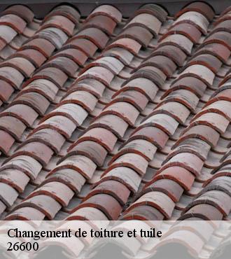 Changement de toiture et tuile  beaumont-monteux-26600 Artisan Laplagne