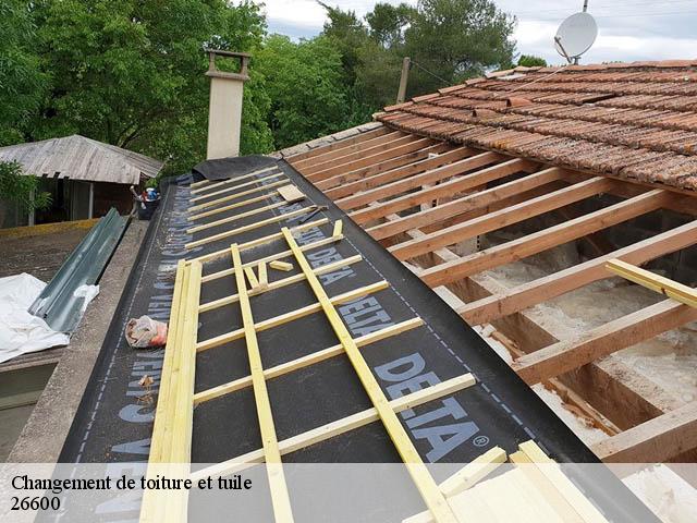 Changement de toiture et tuile  erome-26600 Artisan Laplagne