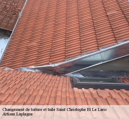 Changement de toiture et tuile  saint-christophe-et-le-laris-26350 Artisan Laplagne