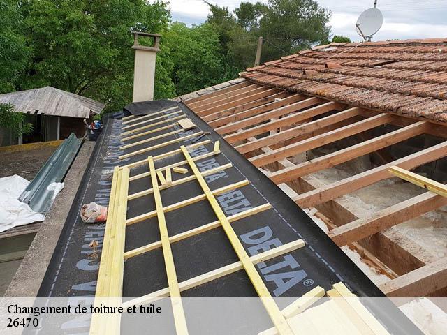 Changement de toiture et tuile  volvent-26470 Artisan Laplagne