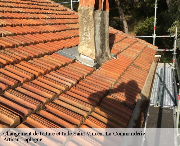 Changement de toiture et tuile saint-vincent-la-commanderie-26300 Artisan Laplagne