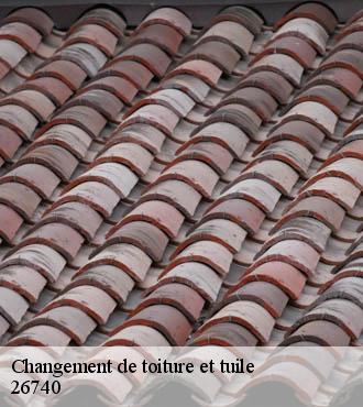 Changement de toiture et tuile  derbieres-26740 Artisan Laplagne