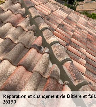 Réparation et changement de faitière et faitage  montmaur-en-diois-26150 Artisan Laplagne