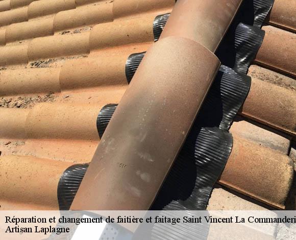 Réparation et changement de faitière et faitage saint-vincent-la-commanderie-26300 Artisan Laplagne