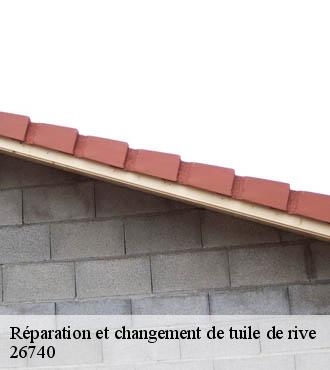 Réparation et changement de tuile de rive la-coucourde-26740 Artisan Laplagne