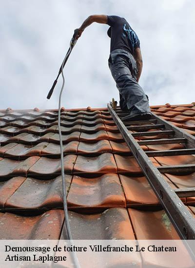 Demoussage de toiture  villefranche-le-chateau-26560 Artisan Laplagne